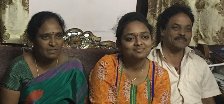 Nandini with her family