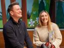 Two smiling Salesforce employees in Sweden.