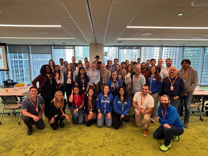 Mehmet Orun - Co-Creator, Datablazers Mastery Onsite and Community Group Leader — with fellow Datablazers at a DMO