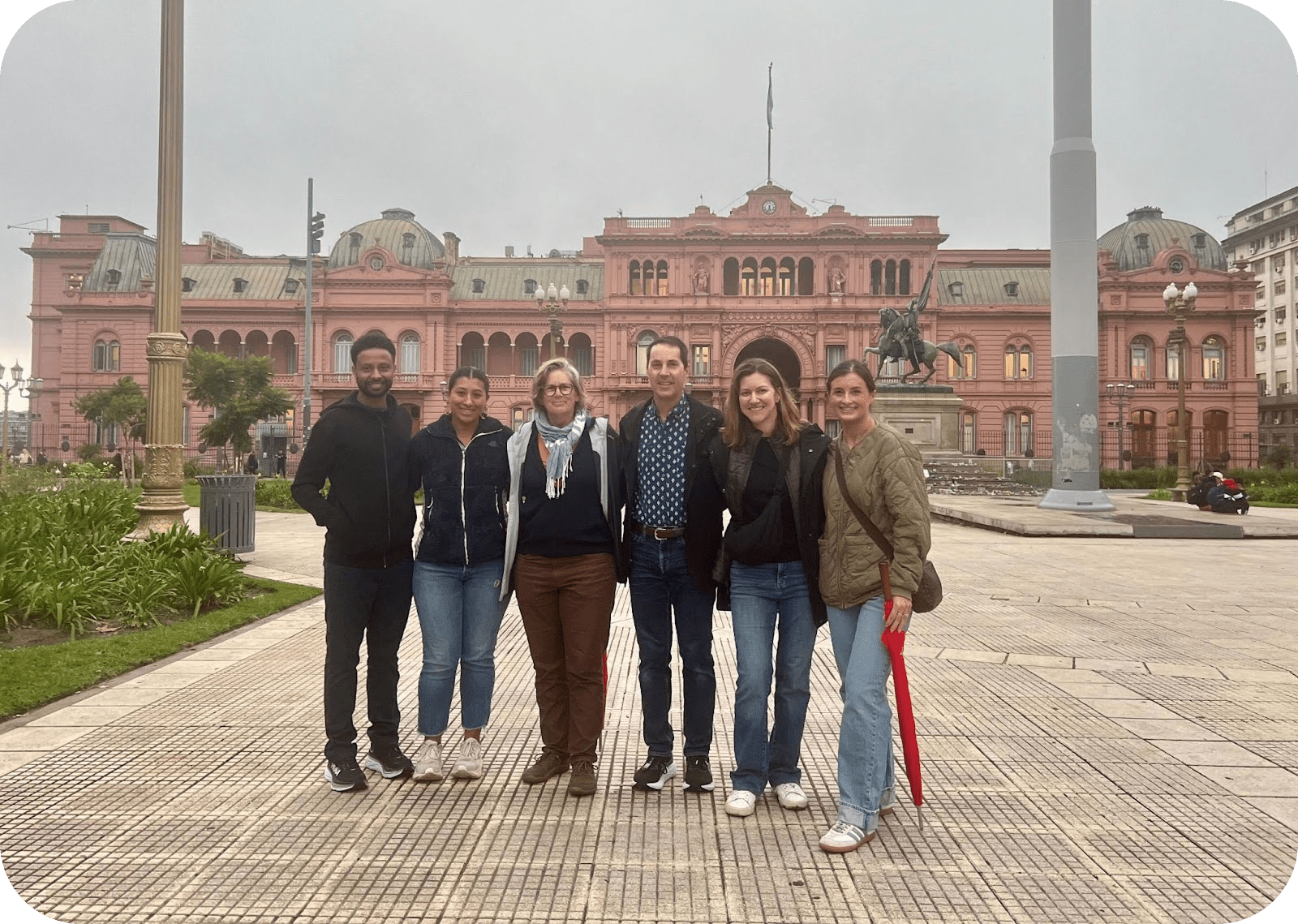 Future Pathways Alum Laurdes, team offsite in Argentina