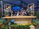 Four presenters on Salesforce Live pose for a shot during Dreamforce '25.