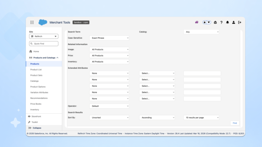 Advanced Filters in Merchant Tools UI