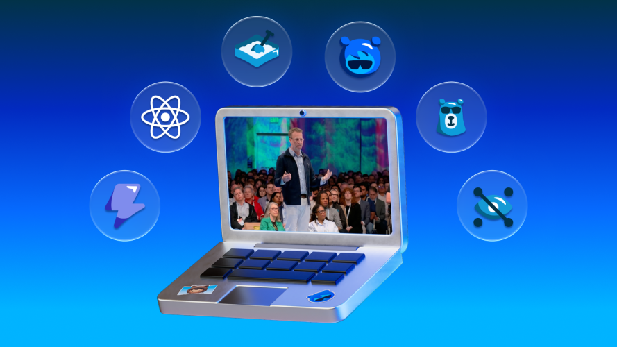 Laptop displaying the TDX 2026 Main Keynote.