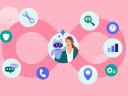 Human and AI agent together with a complete view of service