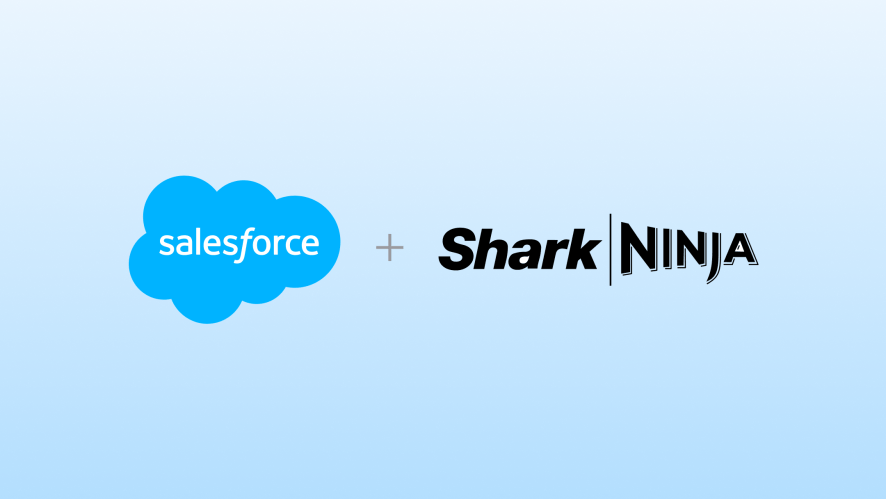 Salesforce and SharkNinja logos