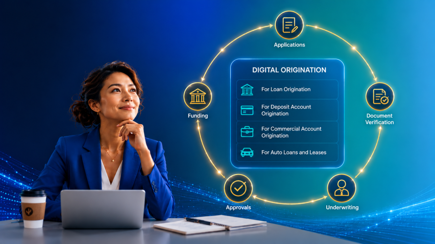 Digital Origination for Loans and Deposit Accounts