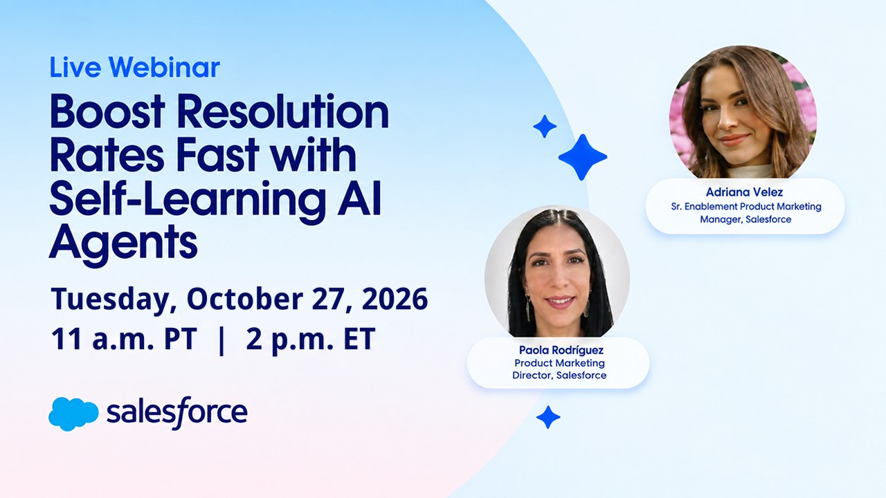 Boost Resolution Rates with Self-Learning AI Agents