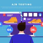 pessoa comparando duas opções para comprar num site