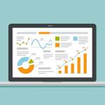 computador com dashboards