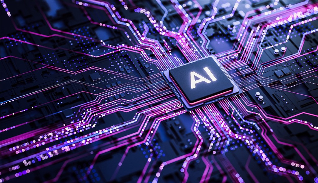 Artificial Intelligence AI Processor on Circuit Board