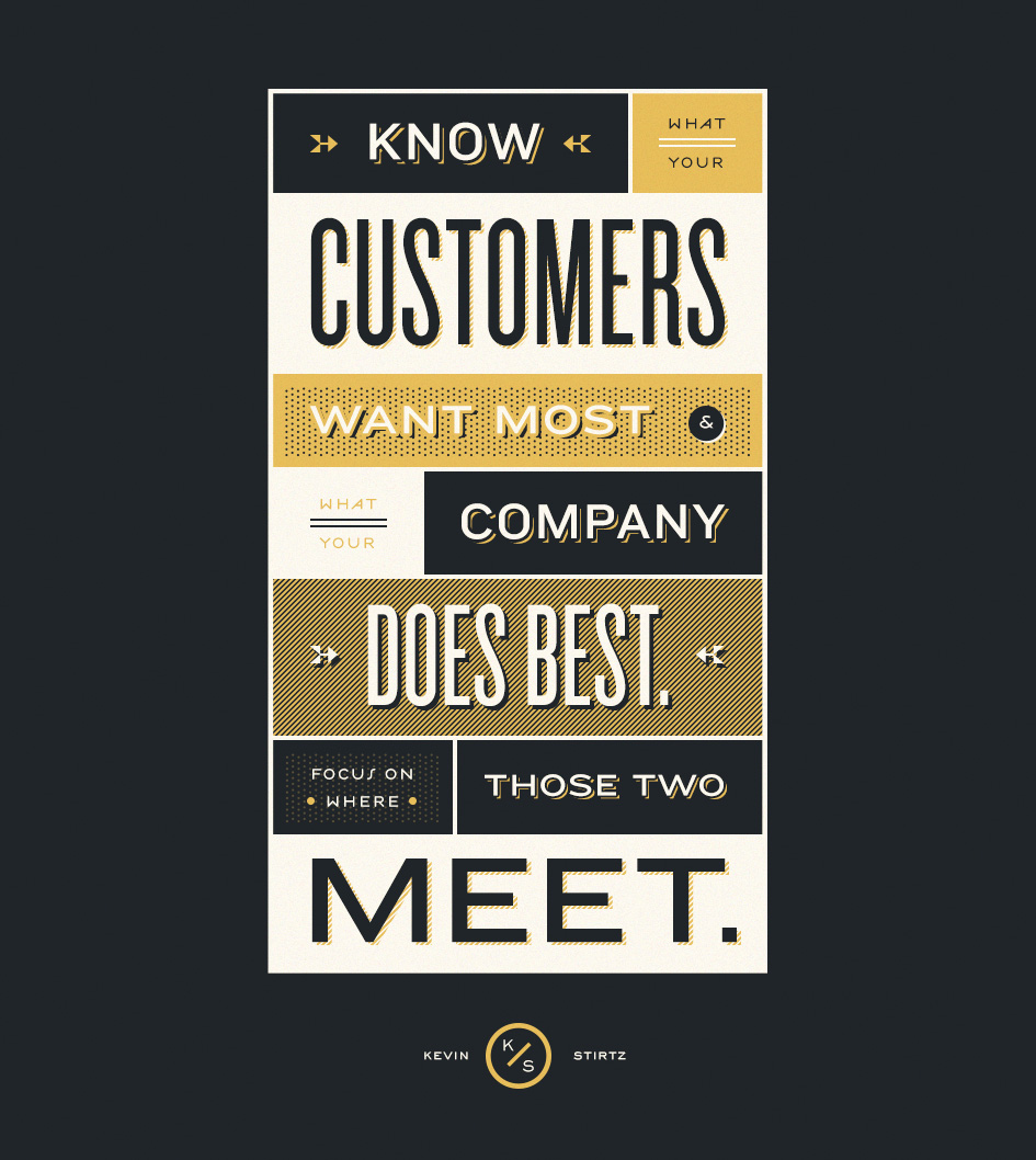 Know what your customers want