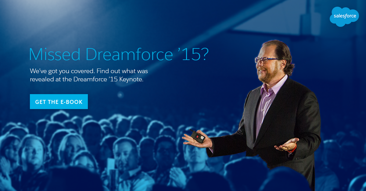 Missed Dreamforce 15? We're got you covered. Find out what was revealed at the Dreamforce 15 keynote.