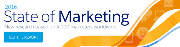 2016 State of Marketing. New research based on 4,000 marketeers worldwide. Get the report.