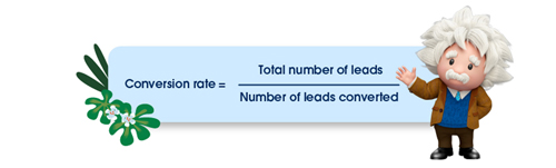 Measure lead conversion rate