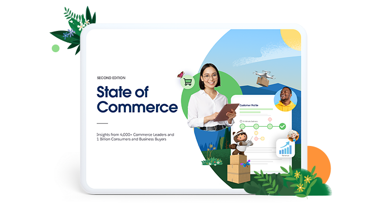 Informe «State of Commerce» en una tablet