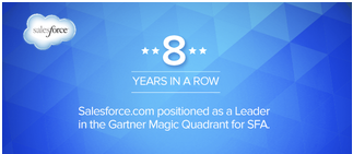 Salesforce.com zum 8. Mal in Folge Leader im „Gartner Magic Quadrant für SFA 2014“ 