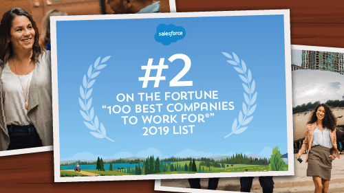 Salesforce makes Fortune's annual list of 100 best places to work