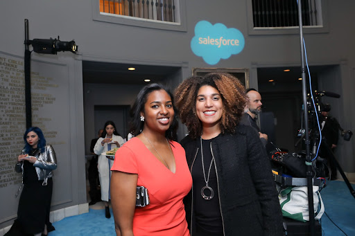 Attendees enjoying the Salesforce Equality Awards reception