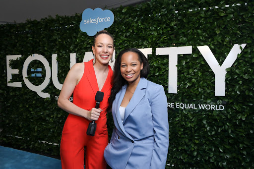 Equality Awards co-host Alexandra Legend Siegel, Senior Manager, Equality Content and Narrative at Salesforce and Rakia Finley, Co-Founder, Fin Digital and Salesforce MVP