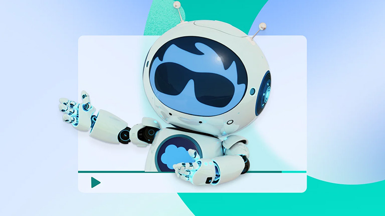 Image of people smiling at an event