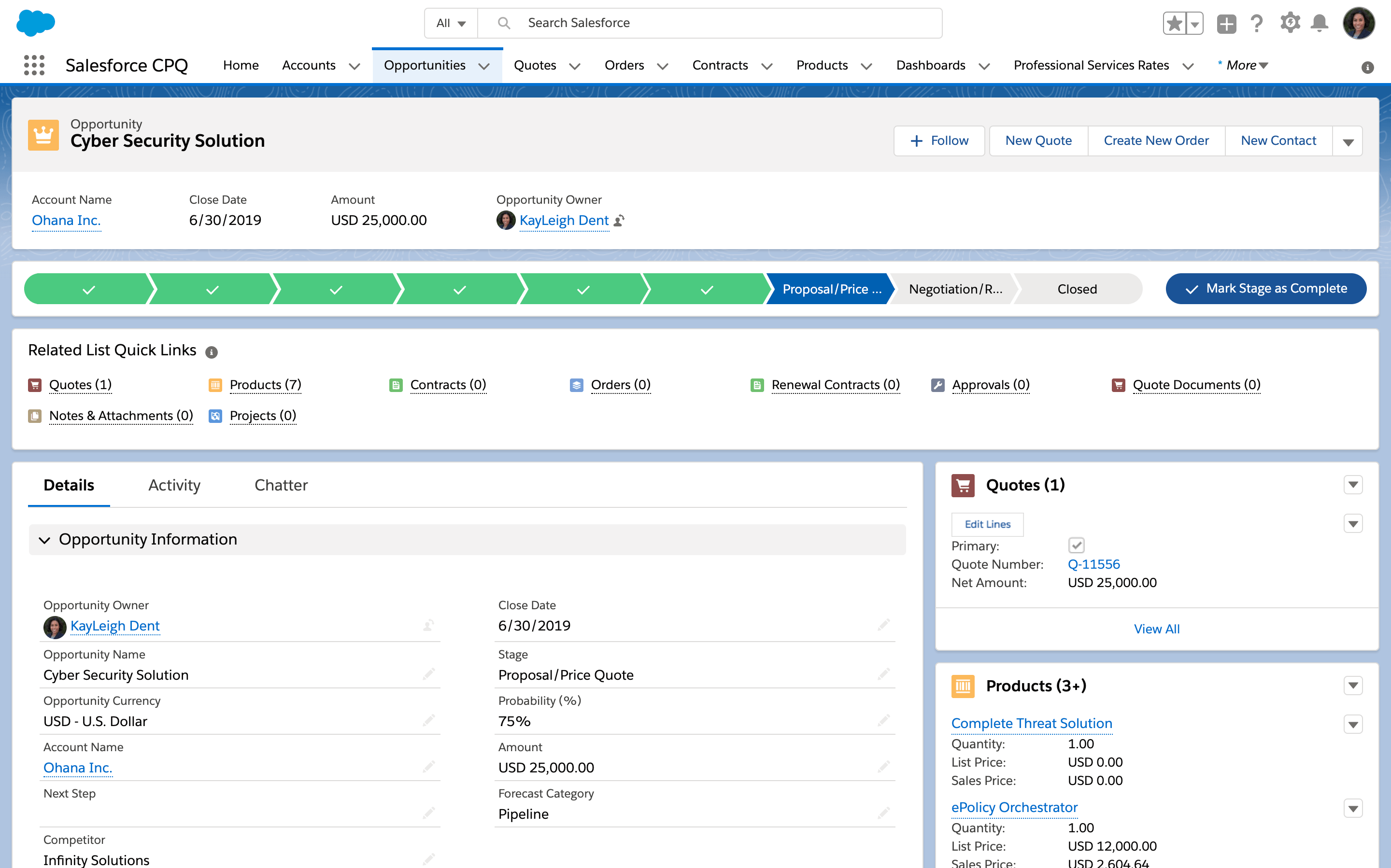 Configure Price And Quote