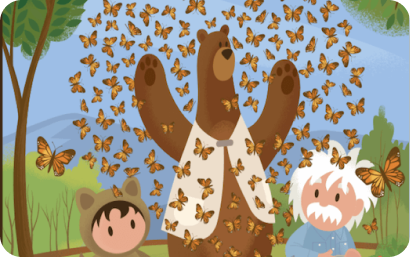 Personajes de Salesforce de pie juntos.