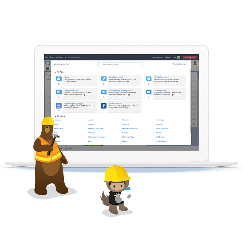 Set up what you need, then invite your users.