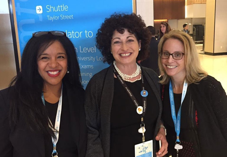 Julissa and her colleagues from Salesforce