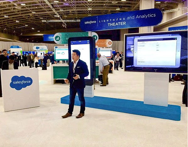 Jason speaking at a Salesforce event