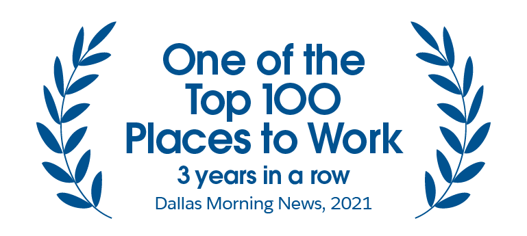 one of the top 100 places to work, dallas morning news 2021