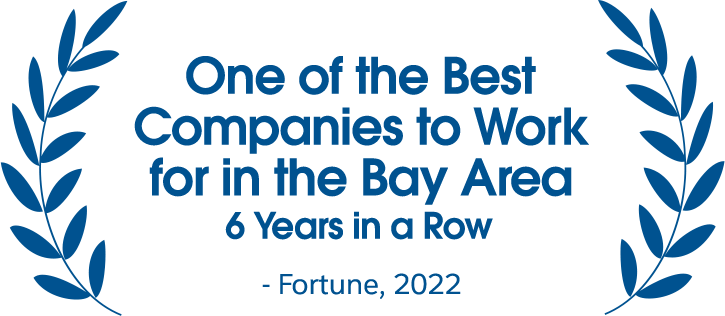 named one of the best companies to work for in the bay area 6 years in a row, fortune