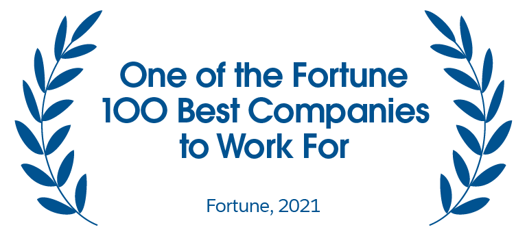 one of the fortune 100 best companies to work for 2021