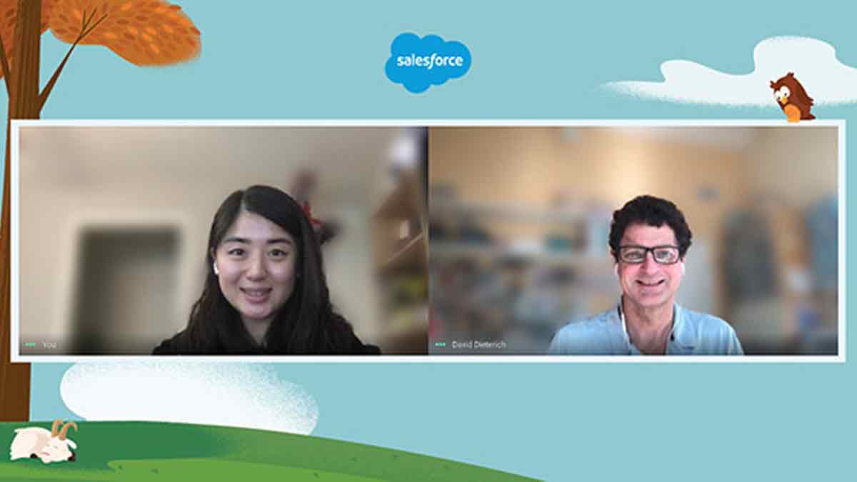David Dieterich and Rachel Kim on zoom