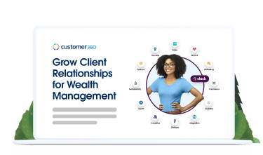 Grow client relationships for wealth management