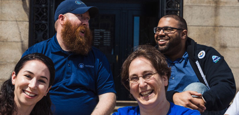 members of the equality group vetforce smiling at the camera