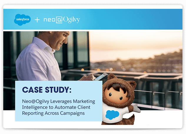 Neo Ogilvy case study displayed in a tablet screen