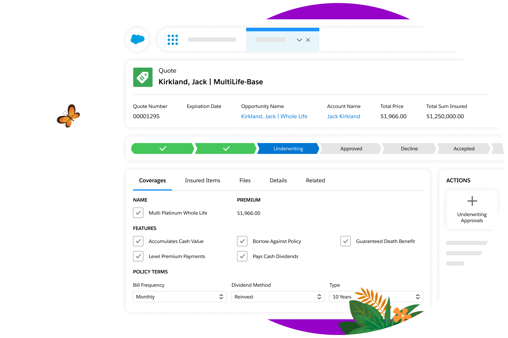 Screenshot of Digital Insurance.