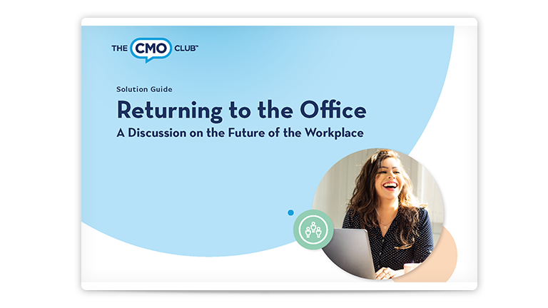 Cover of the guide “Returning to the Office: A Discussion on the Future of the Workplace” 