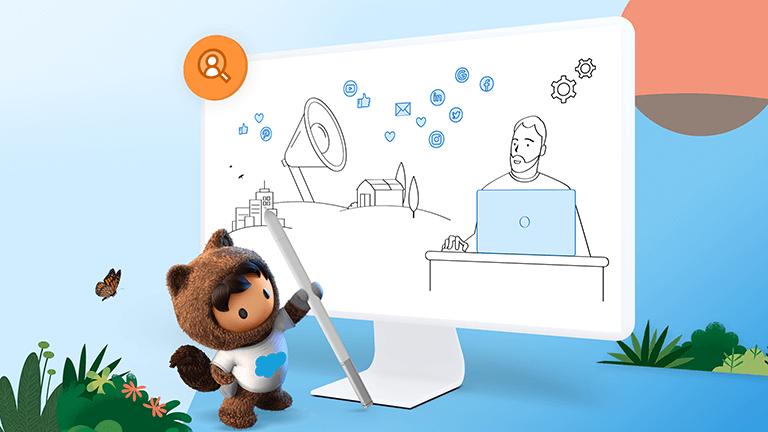 Astro writes on a whiteboard displayed on a computer