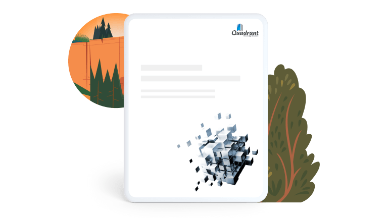 A device displaying the cover of the SPARK Matrix Report