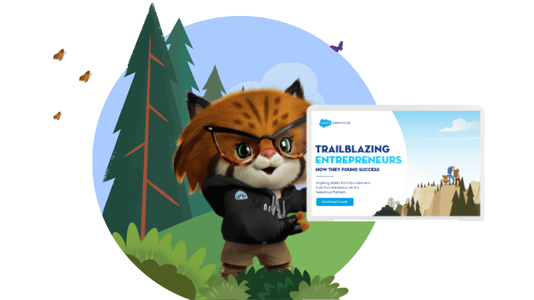 The cover page of the “Trailblazing Entrepreneurs: How they found success” guide.