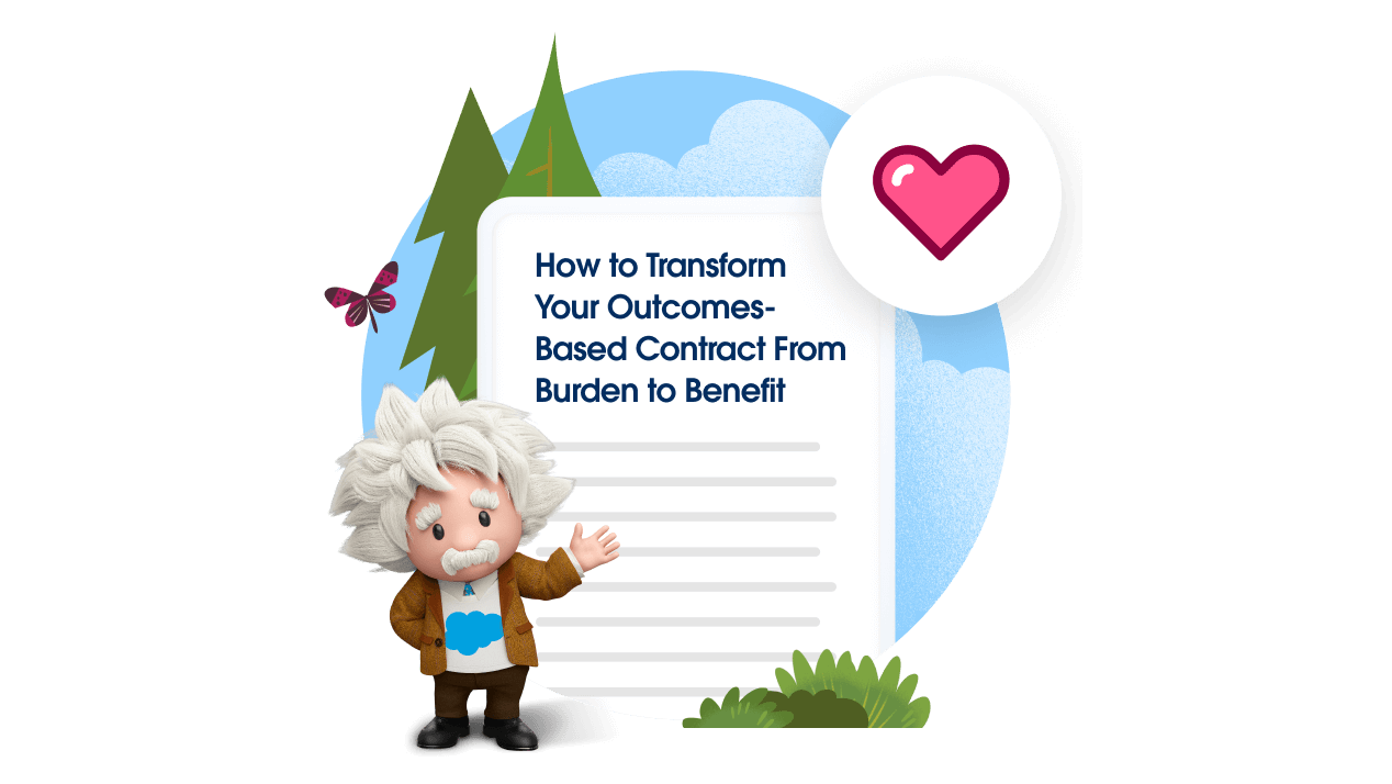 Einstein presents an article on outcome-based contracts