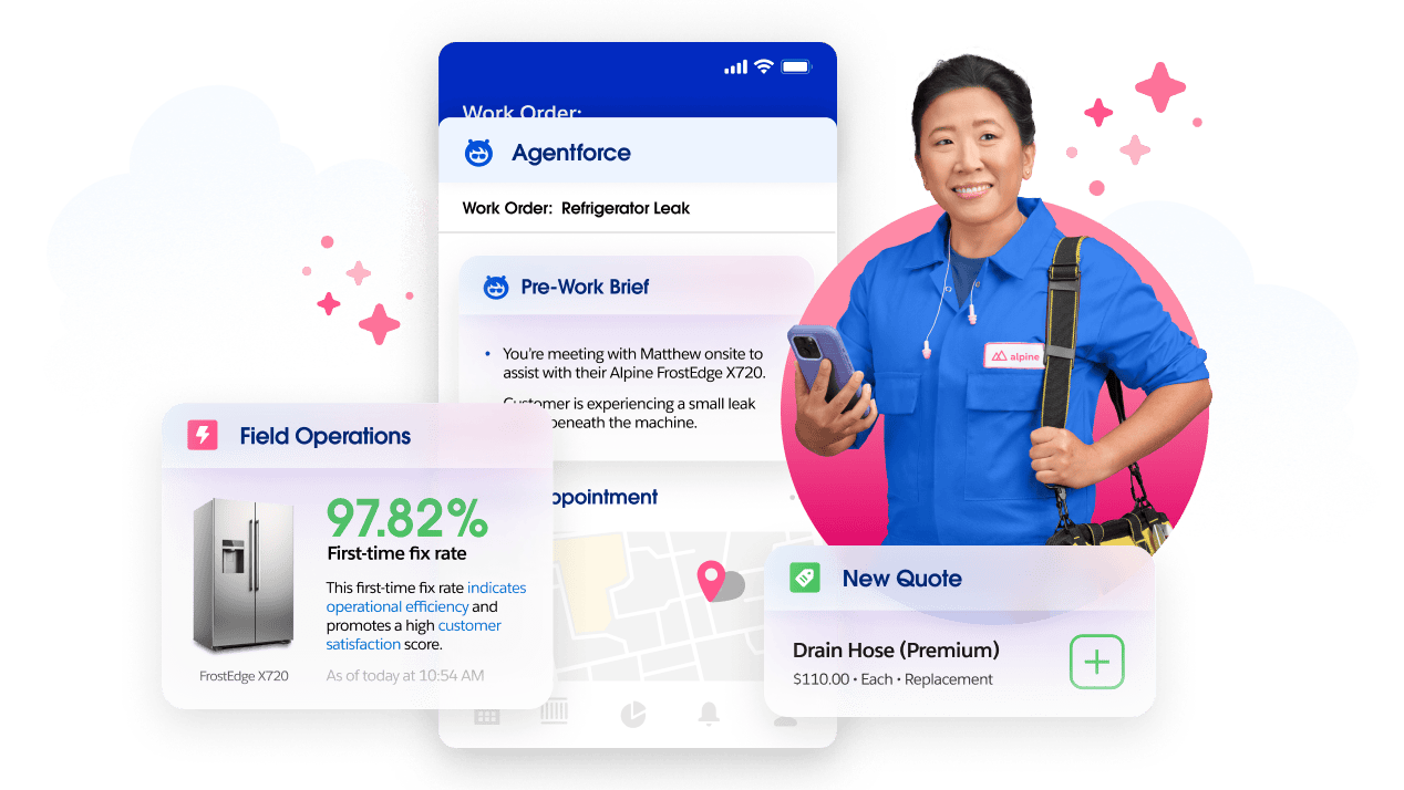 Field Service empowering a field technicians with easy-to-access, accurate, and real-time information.