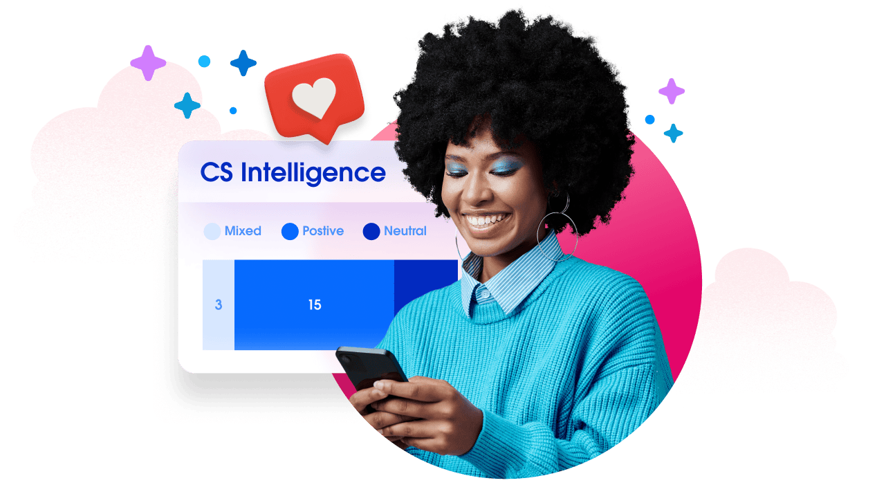 A service leader views AI-powered insights on from Customer Signals Intelligence