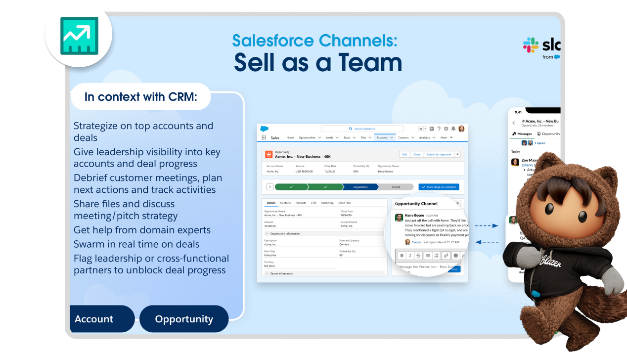 An image showing how selling as a team and opportunity best practices can help streamline your pipeline.