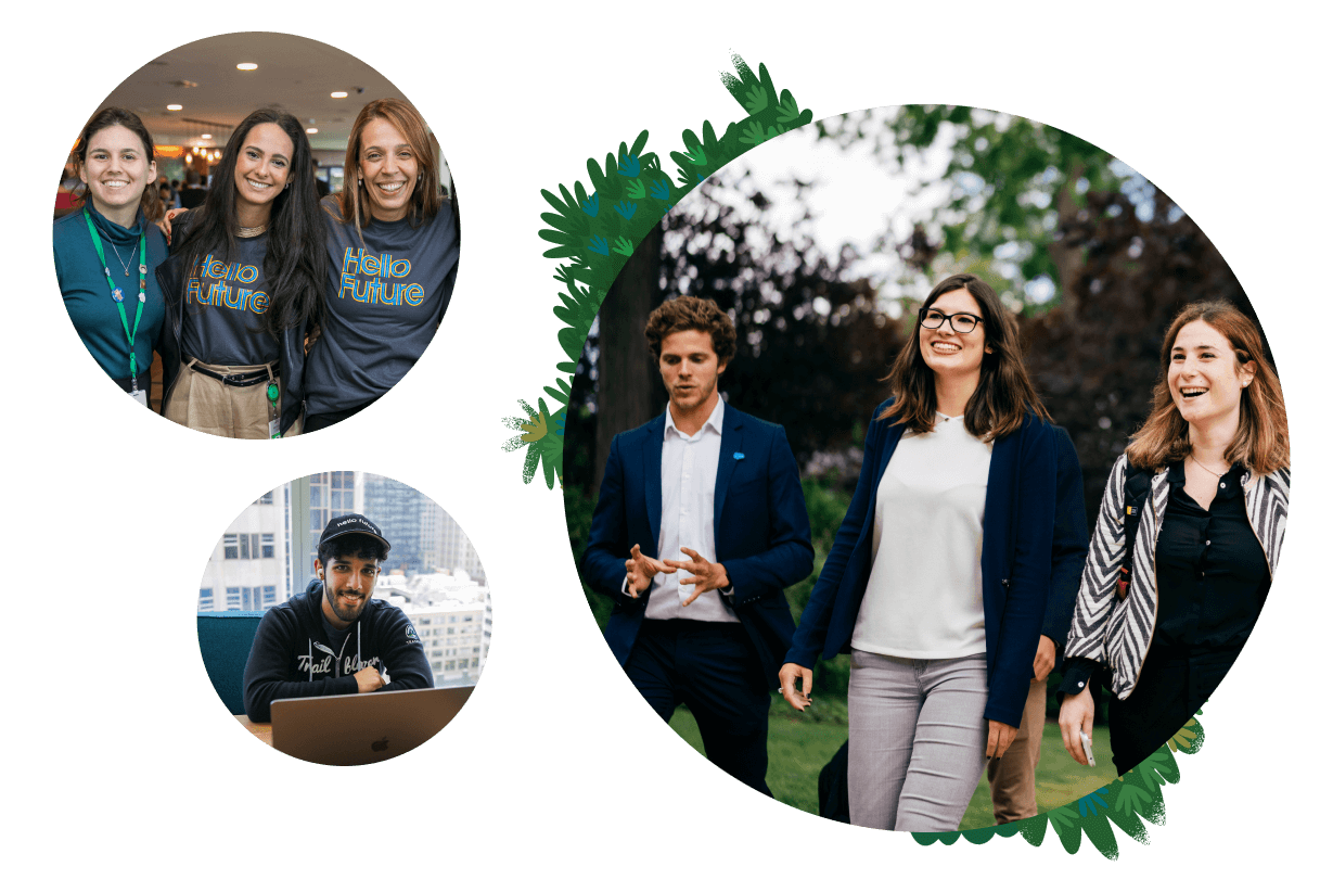 diverse groups of salesforce employees