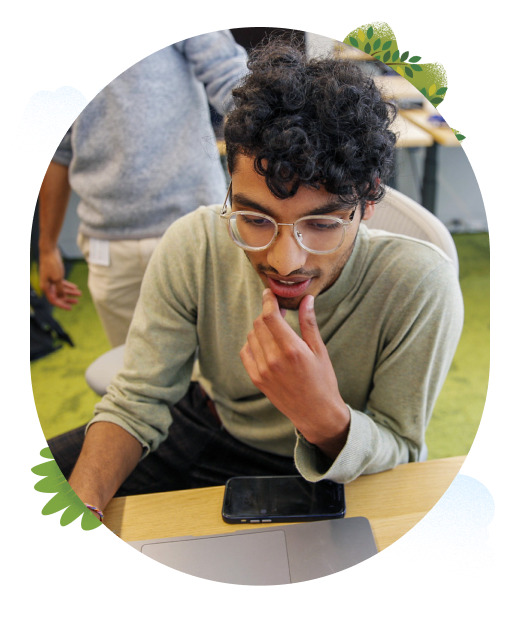 two people engaging in a salesforce interview