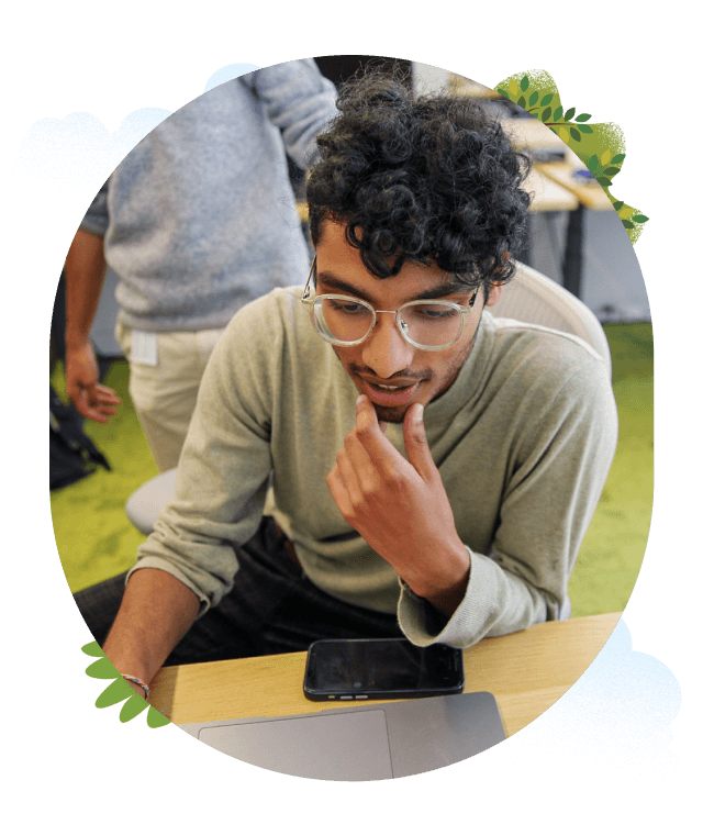 two people engaging in a salesforce interview