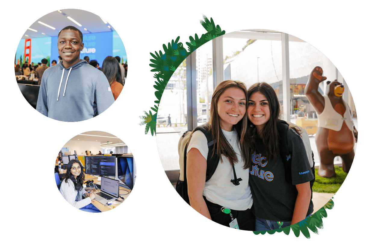 diverse groups of salesforce employees