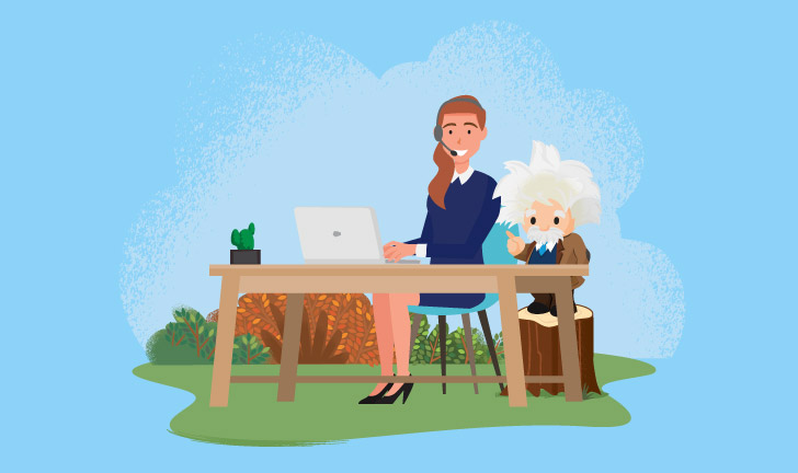 Employees wearing PPE masks